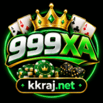 999XA Game logo with a green and gold casino design and kkraj.net branding