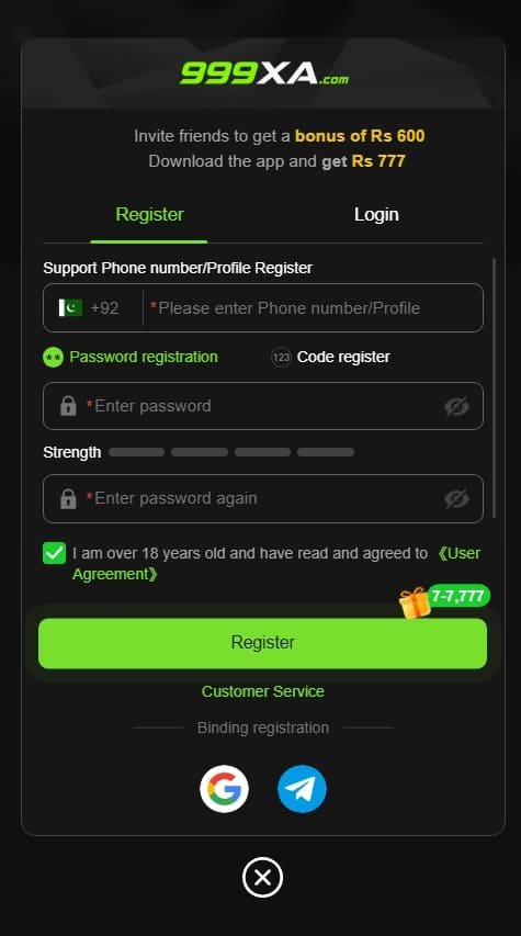 999XA Game APK Login Full Guide