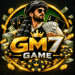 GM7 Game logo with a Pathan holding cash, poker chips, and gold coins.