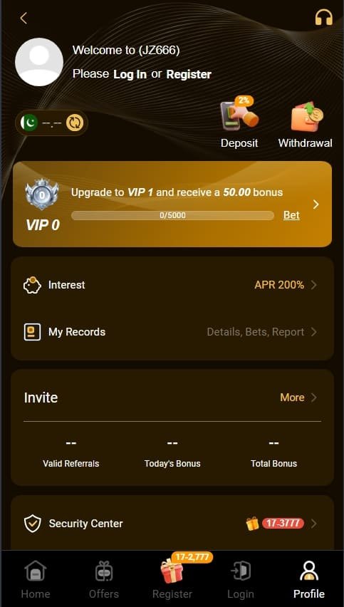 A colorful picture of JZ666 Game APK and its profile