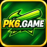 PK6 Game APK Logo – Green and Yellow Casino Gaming Logo